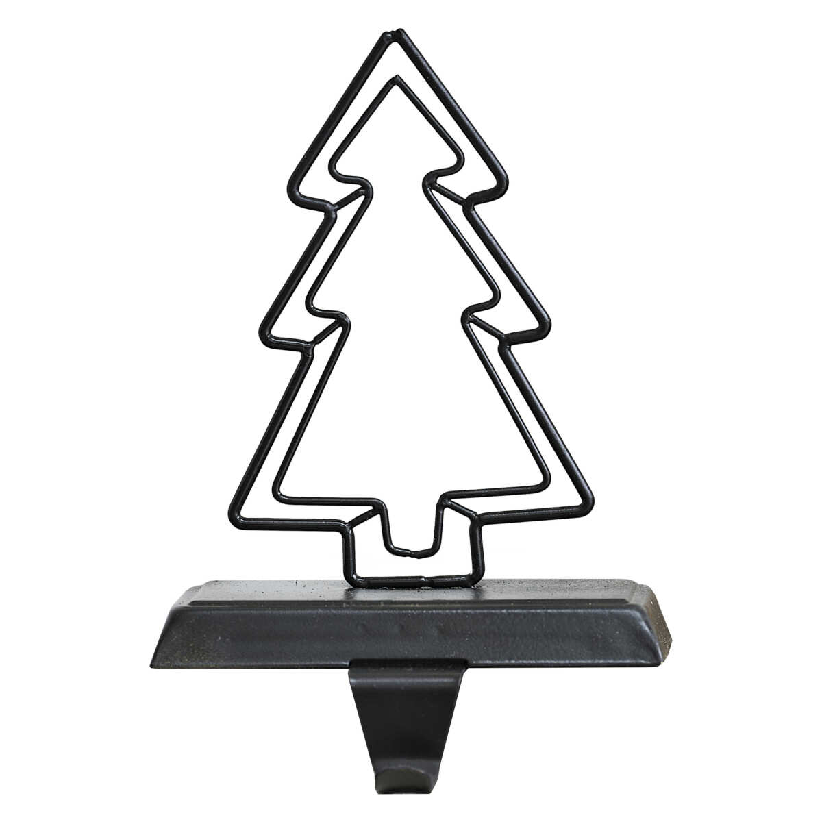 Black Metal Tree Stocking Holder - Image 3