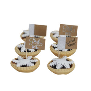 Festive Silver Foiled Mince Pie Sticks – Christmas Metallics