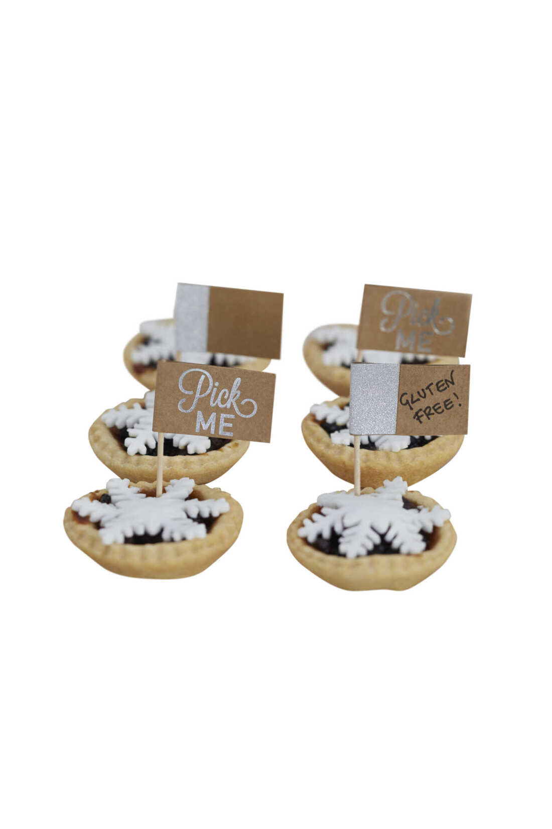 Festive Silver Foiled Mince Pie Sticks - Christmas Metallics - Image 2