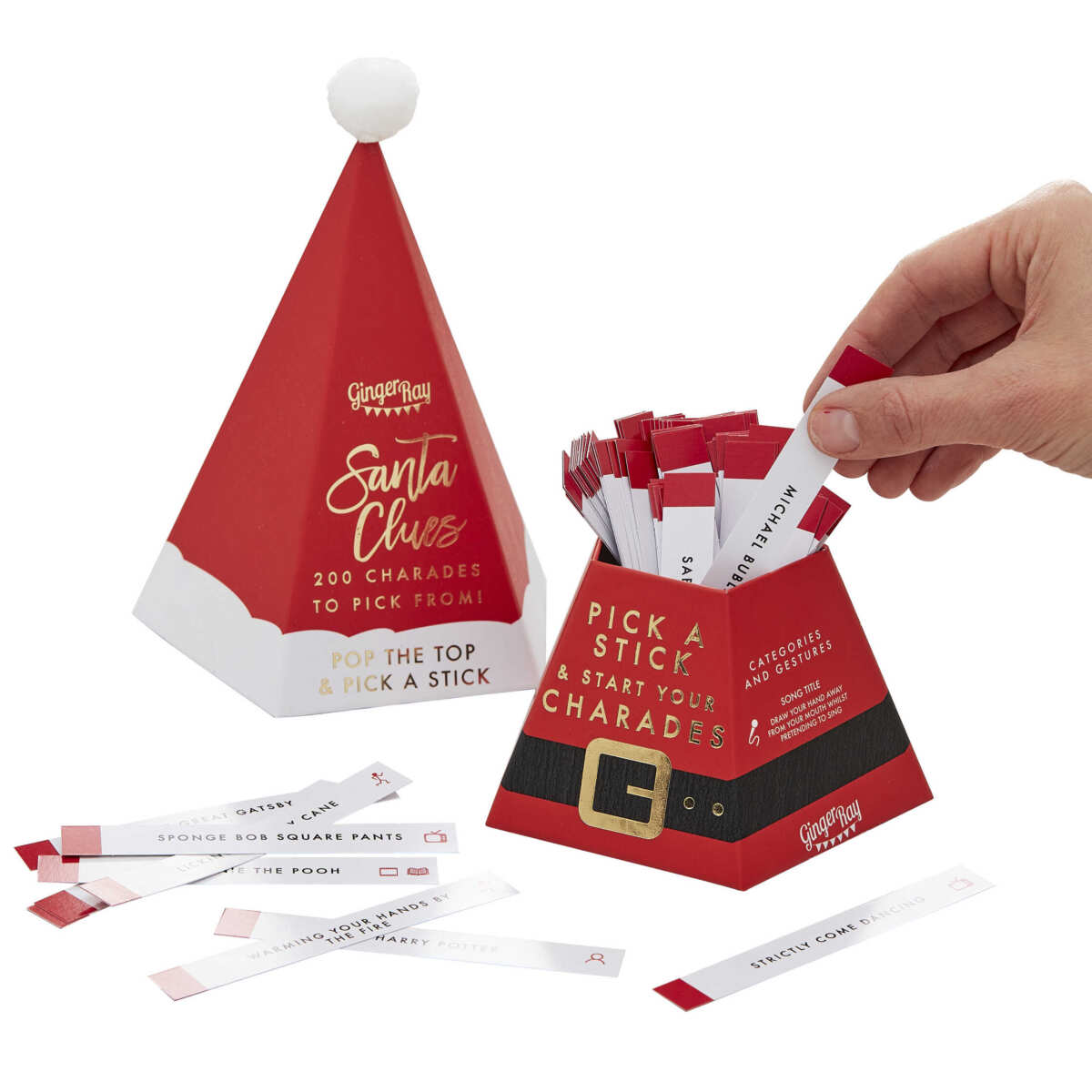 Santa Hat Christmas Charades Family Party Game - Image 3