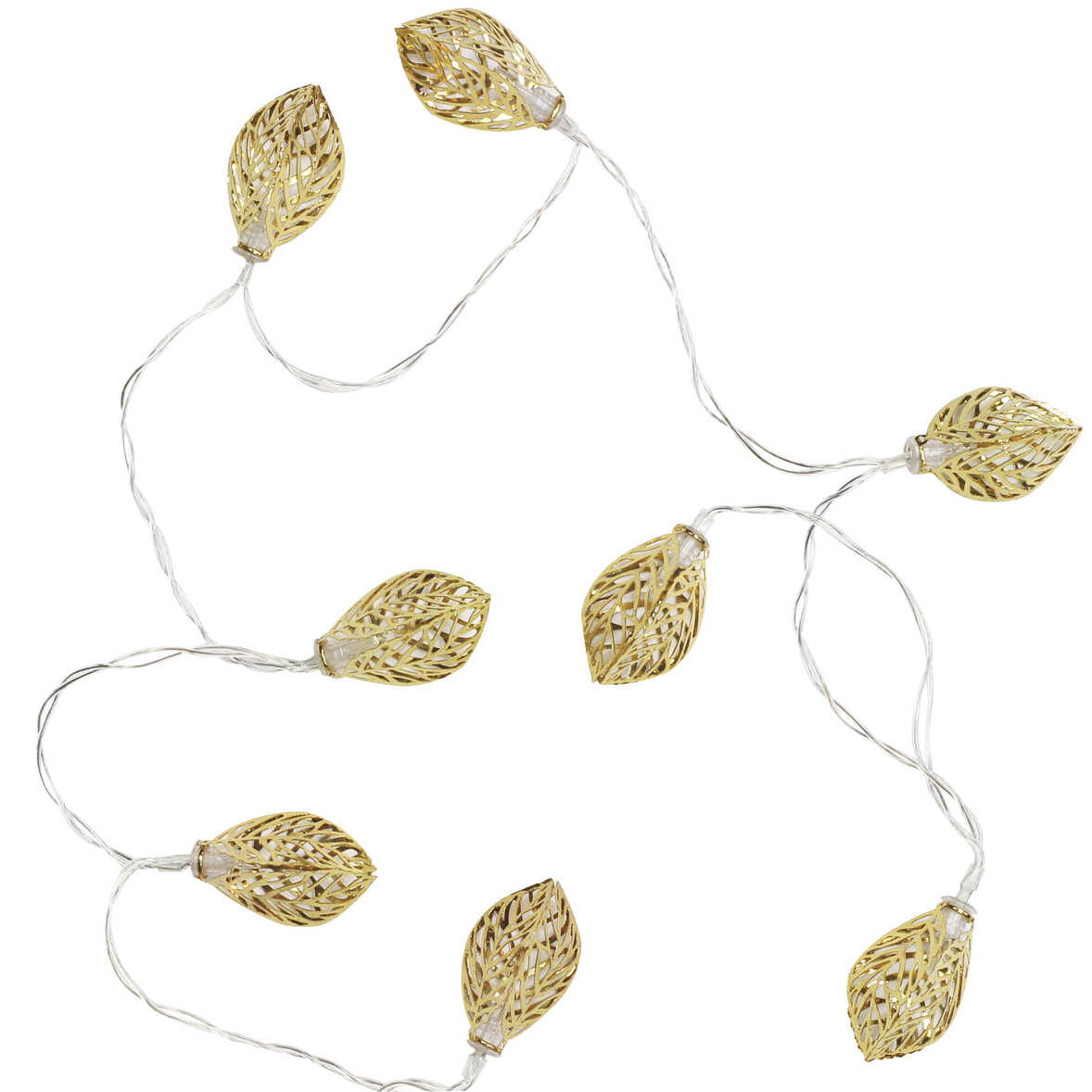 Gold Vine Leaf String Lights - Image 2