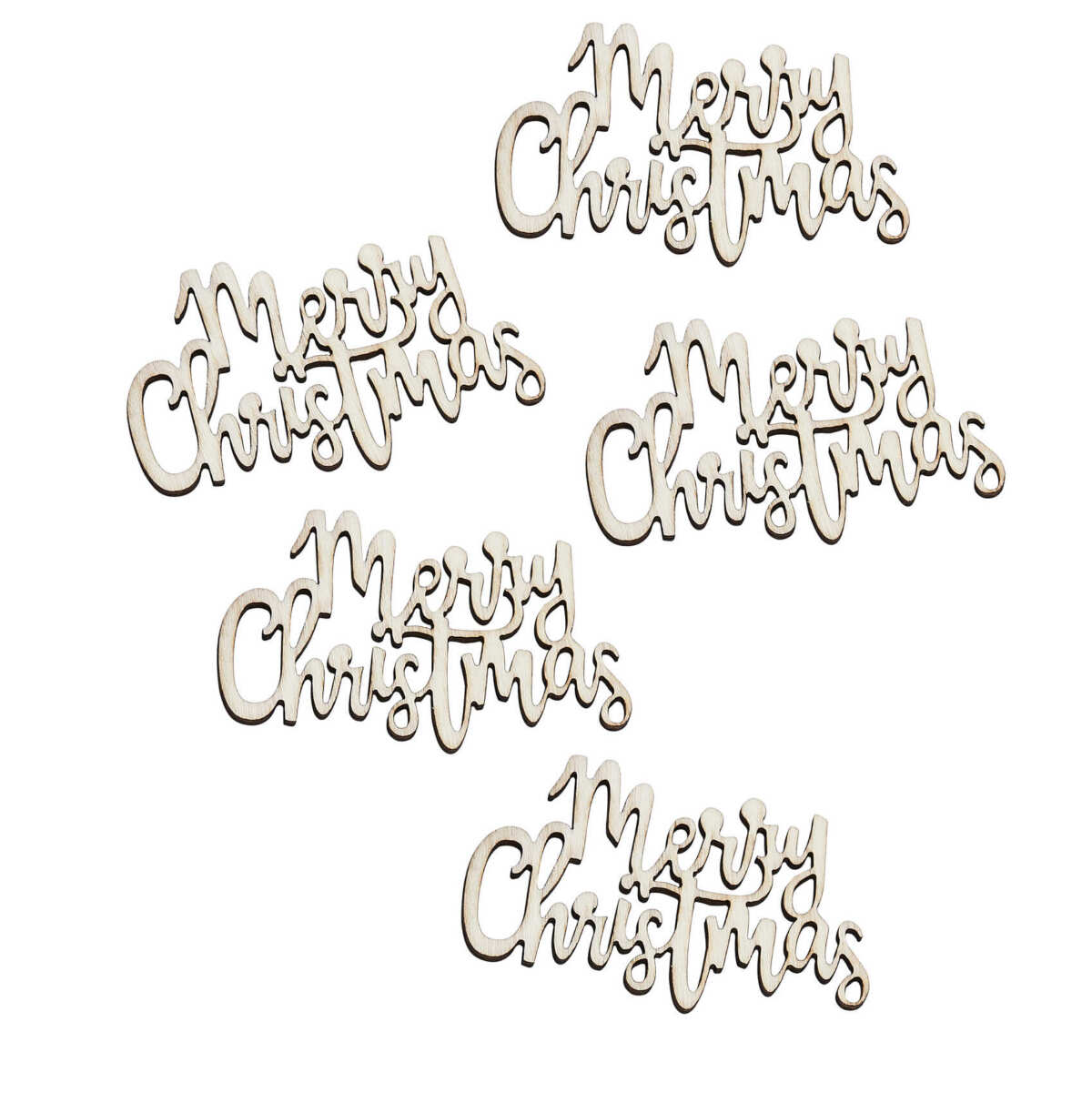 Wooden Merry Christmas Table Confetti - Image 2