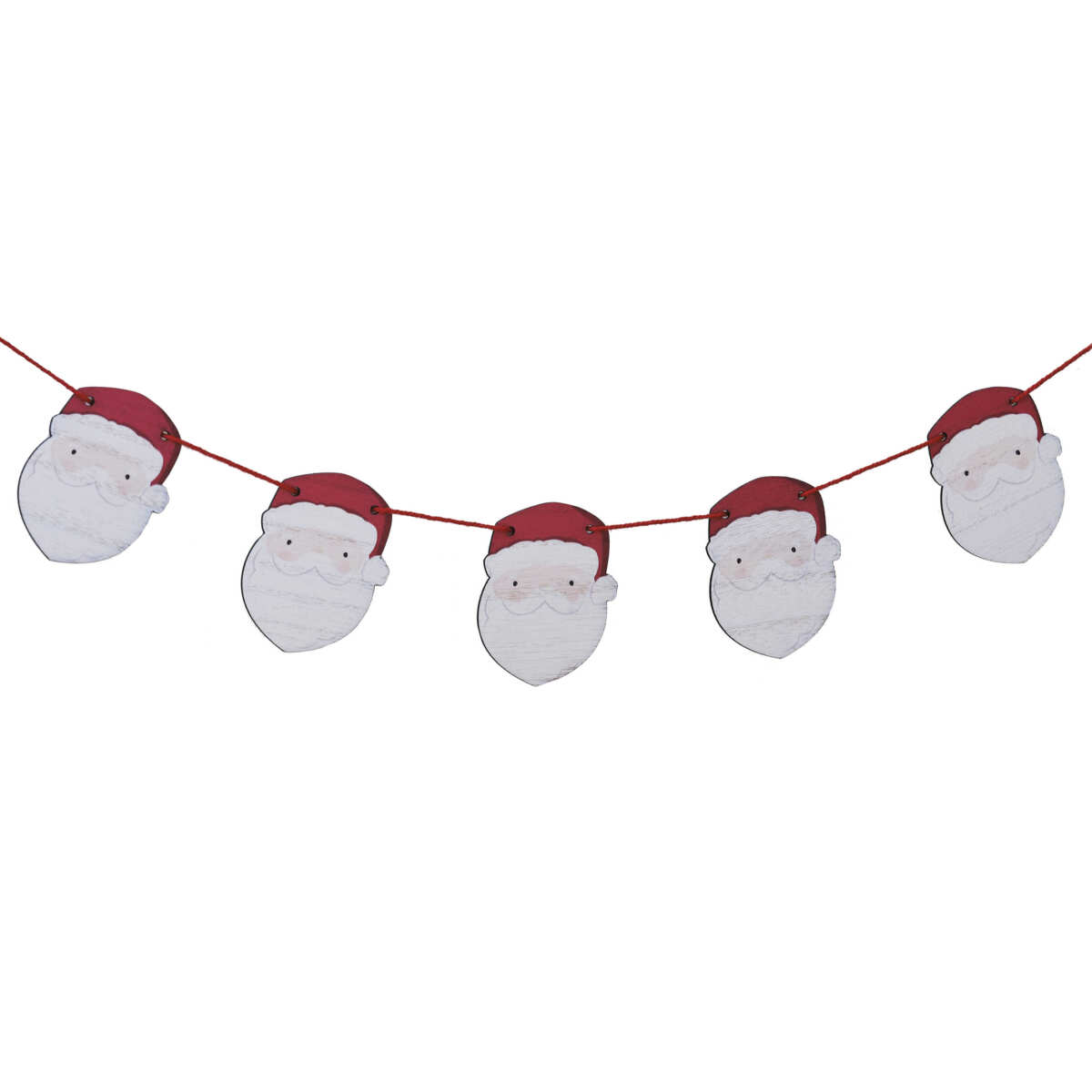 Wooden Santa Christmas Bunting - Image 2