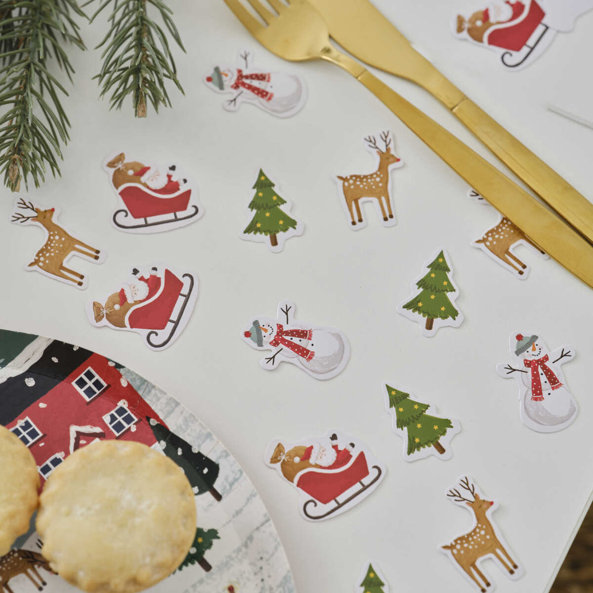 Christmas Paper Table Confetti - Image 3