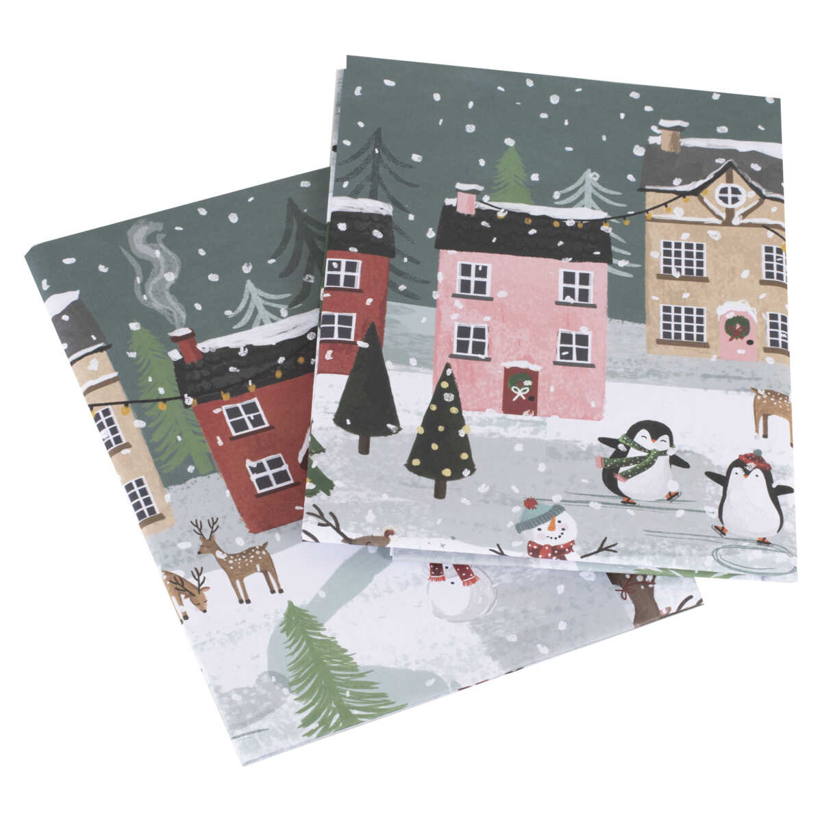 Christmas Scene Wrapping Paper - Image 3
