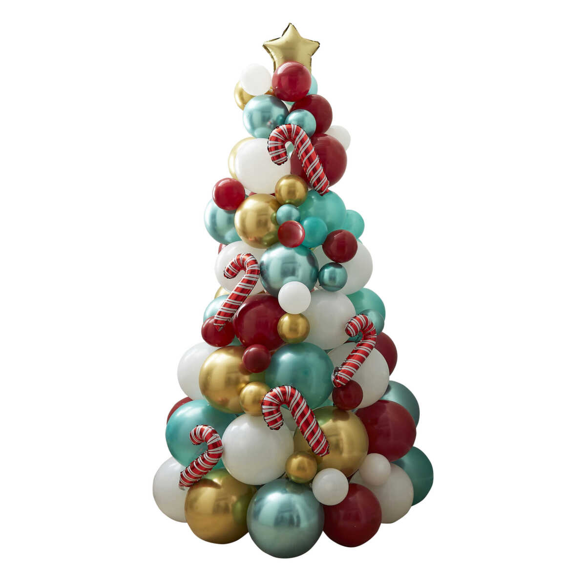 Novelty Candy Cane Balloon Christmas Tree - Image 2