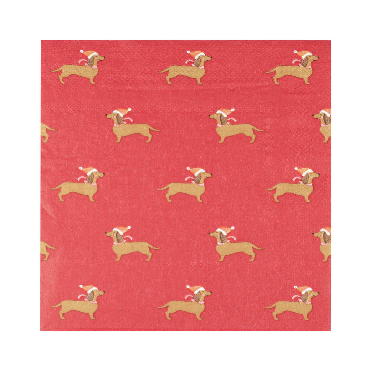 Sausage Dog Christmas Napkins - Image 2