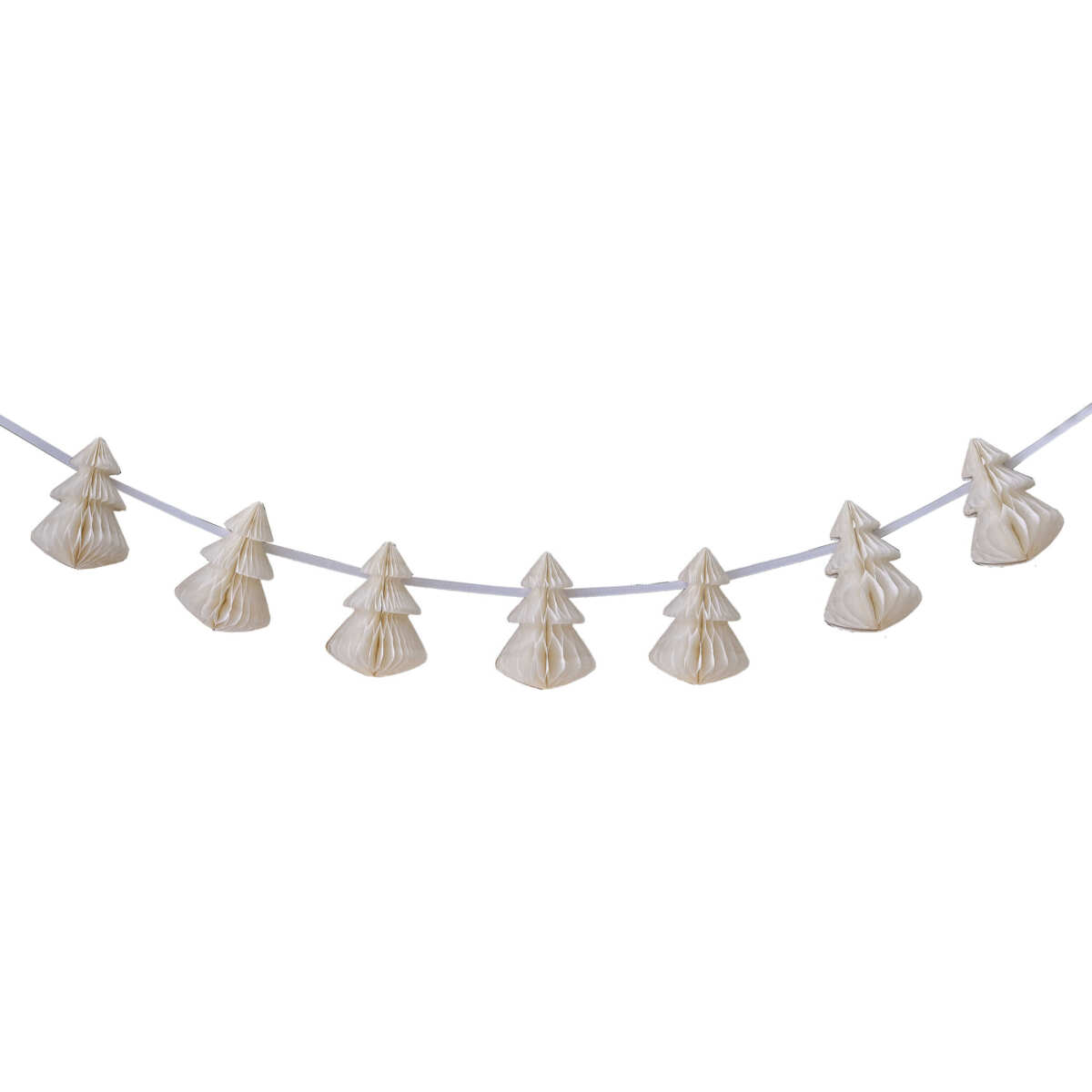 Cream Honeycomb Christmas Decorations - Image 3