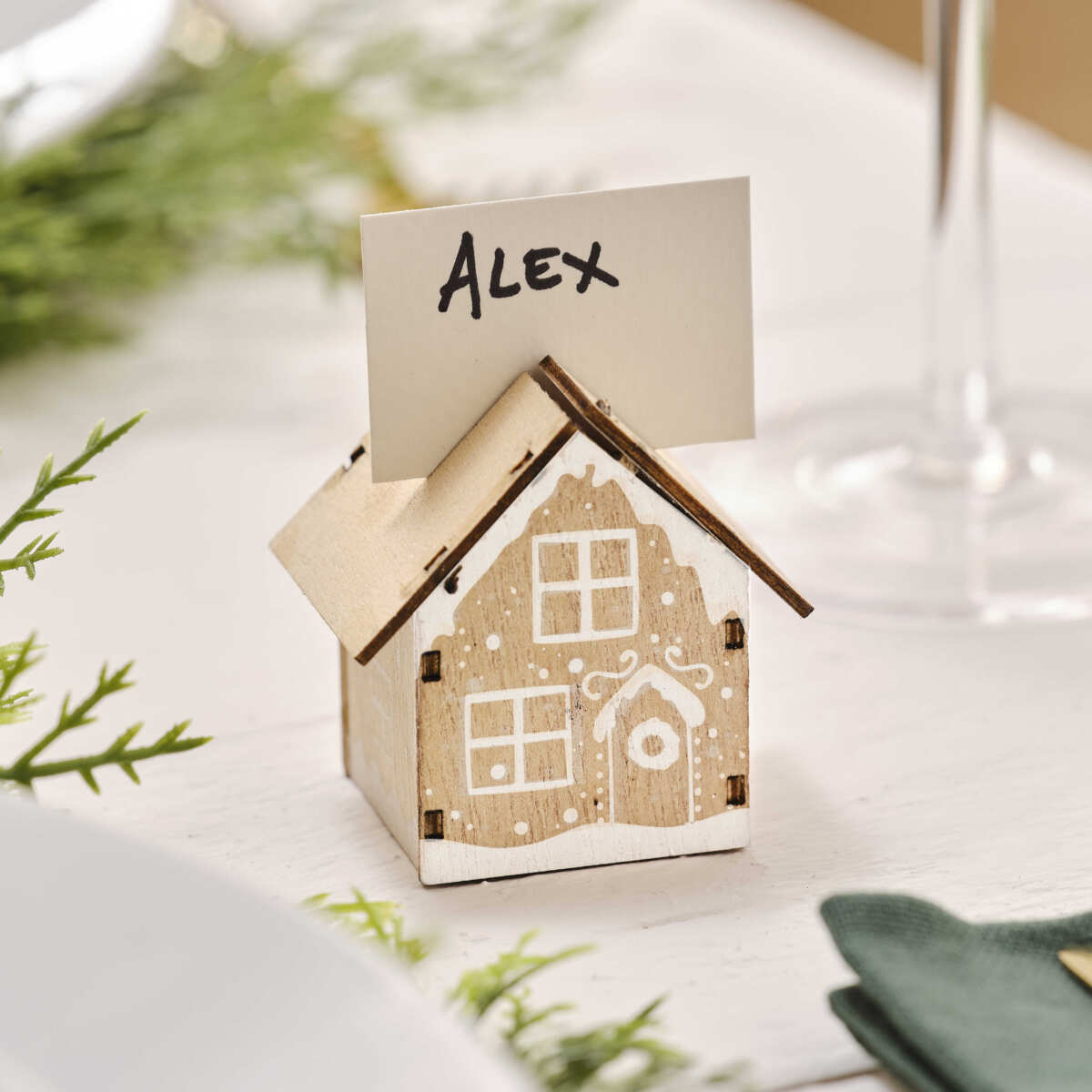 Wooden House Place Card Holders - Image 2