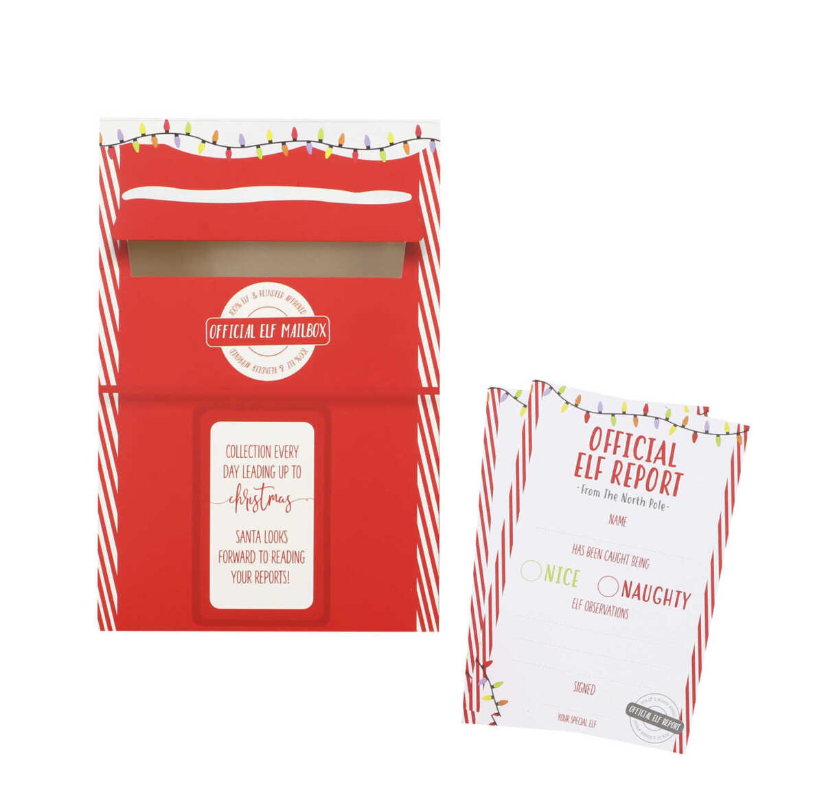 Elf Report Cards & Post Box - Novelty Christmas - Image 2