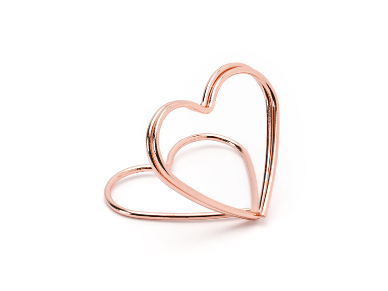 Place card holders Hearts, rose gold, 2.5 cm - Image 4