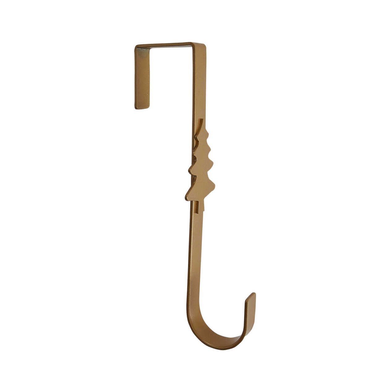 Gold Metal Christmas Tree Wreath Hanger - Image 3