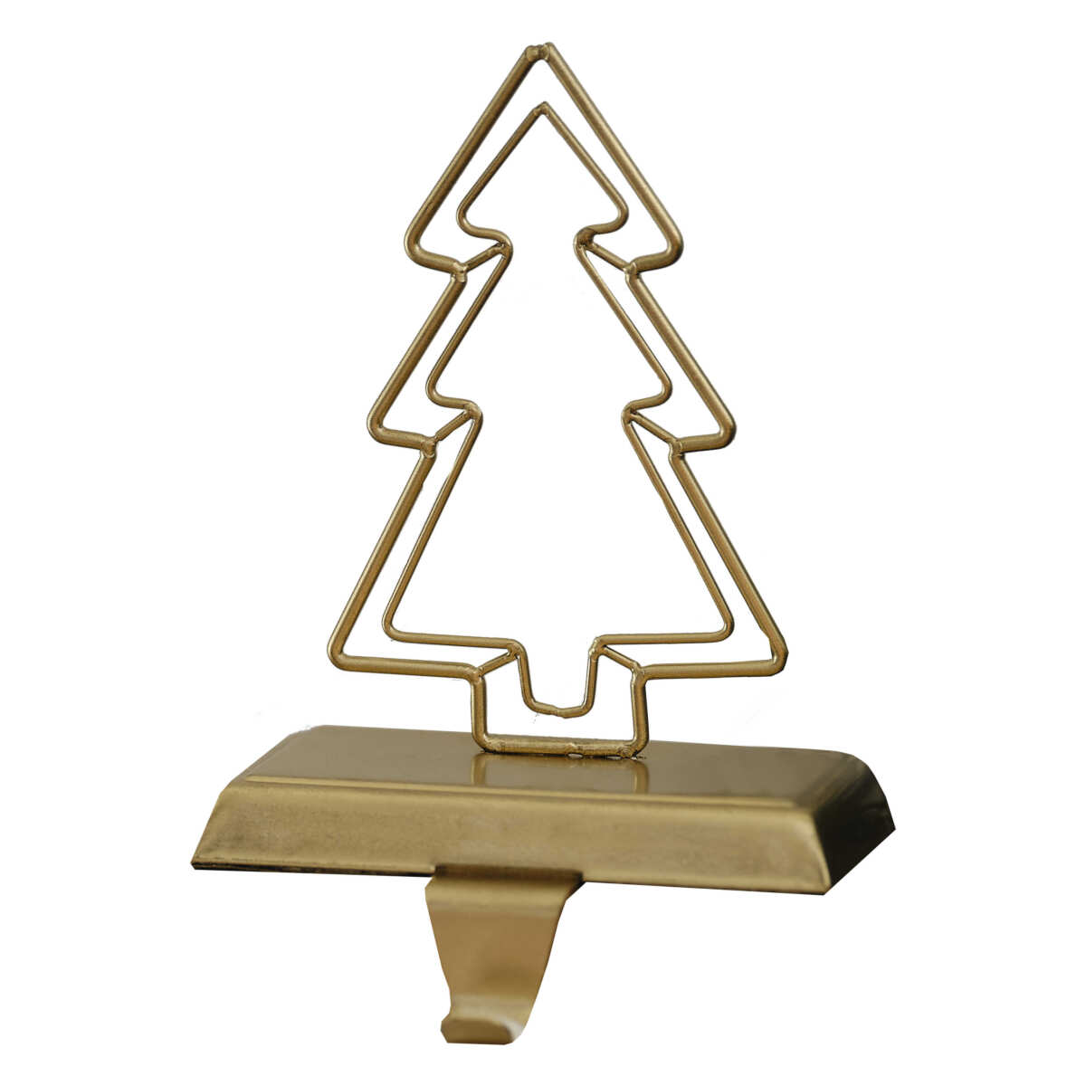 Gold Christmas Tree Stocking Holder - Image 4
