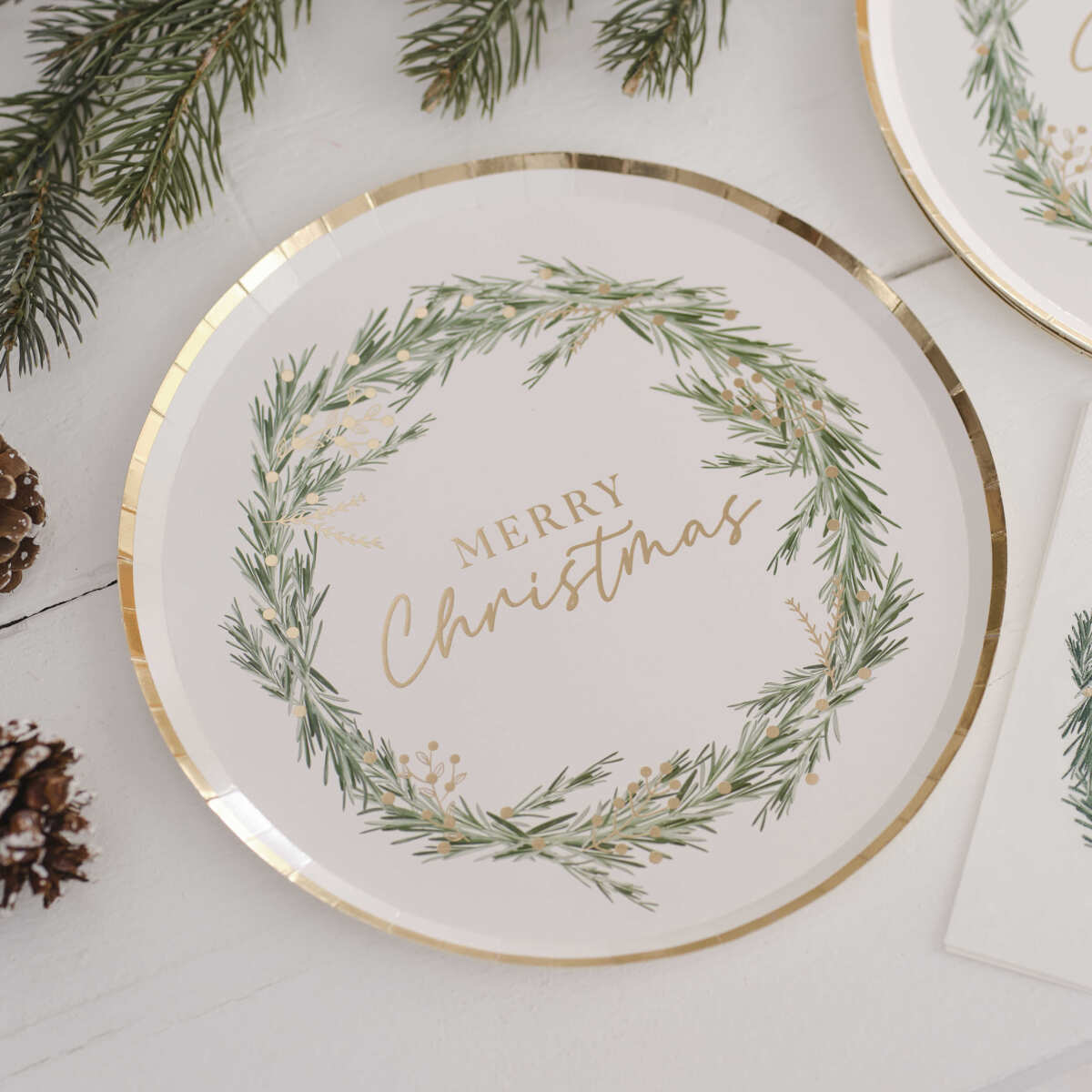Merry Christmas Paper Plates - Image 3