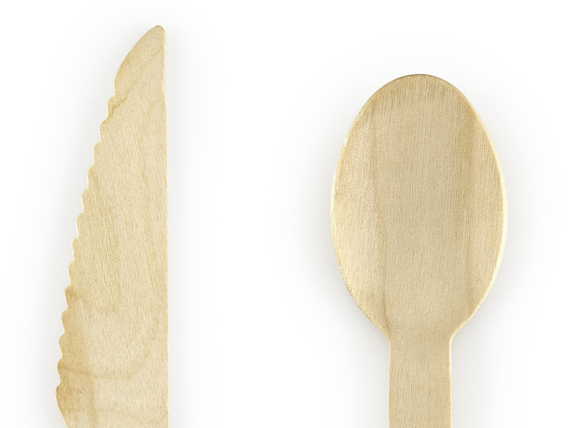 Mint Wooden Cutlery Set - Image 5