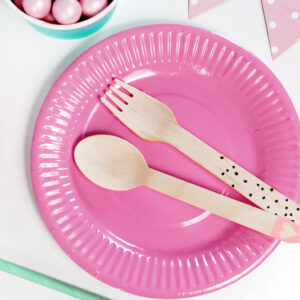 Black Wooden Cutlery Set