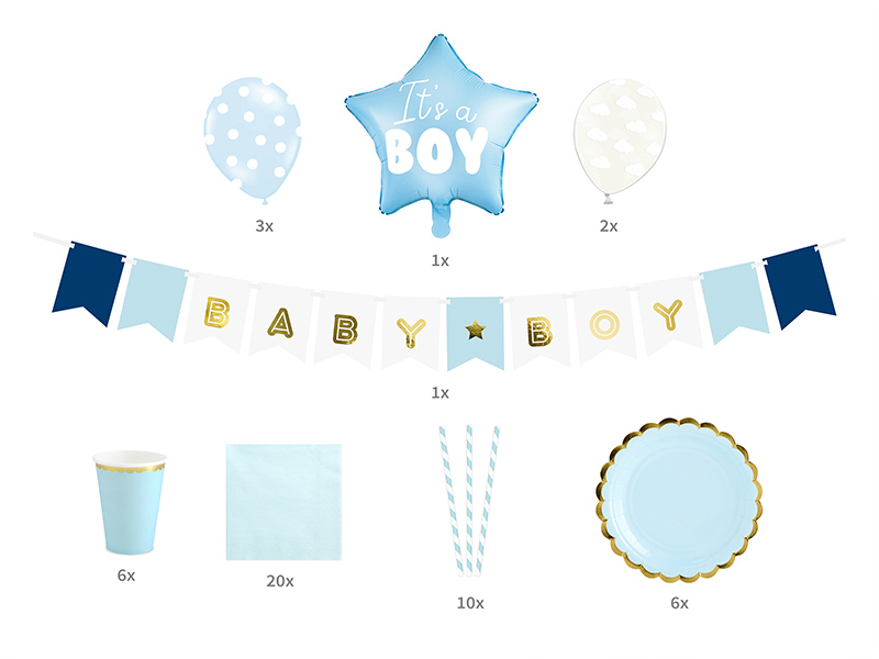 It's a Boy - Gender Revealing Party Decorations Set - Image 2