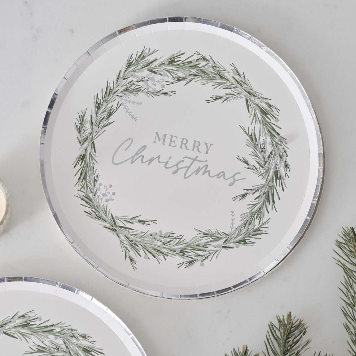 Merry Christmas Paper Plates - Image 3