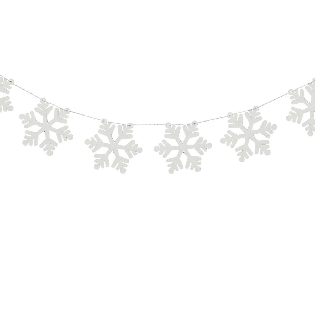 Christmas Wooden Snowflake Bunting - Image 2