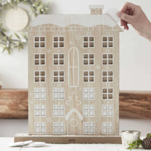 Wooden House Reusable Advent Calendar