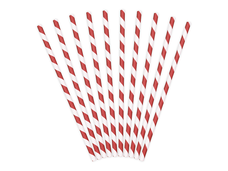 Red & White Paper Straws - Image 3