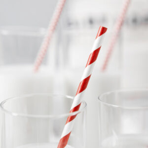Red & White Paper Straws