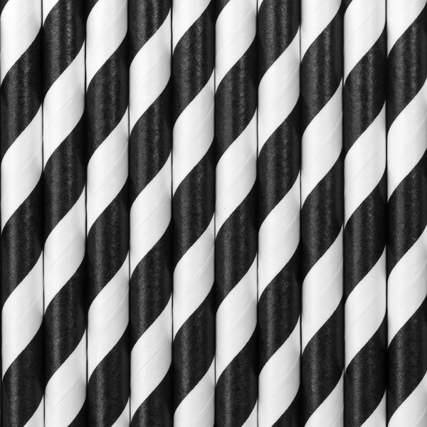 Paper Straws, black, 19.5cm - Image 4