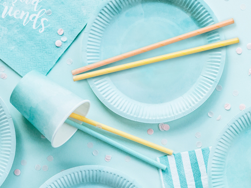 Paper straws Summer time, 19.5cm - Image 2