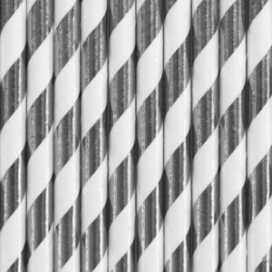 Paper Straws, silver, 19.5cm