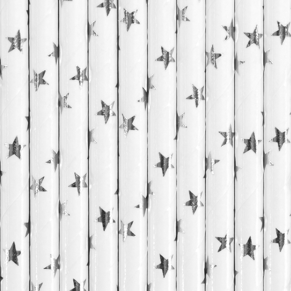 Paper Straws, silver, 19.5cm - Image 2