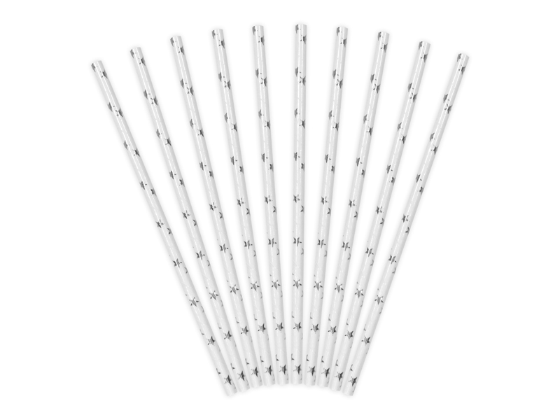 Paper Straws, silver, 19.5cm - Image 3