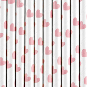 Paper Straws, light pink, 19.5cm