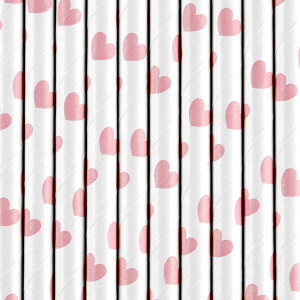 Paper Straws, light pink, 19.5cm - Image 2