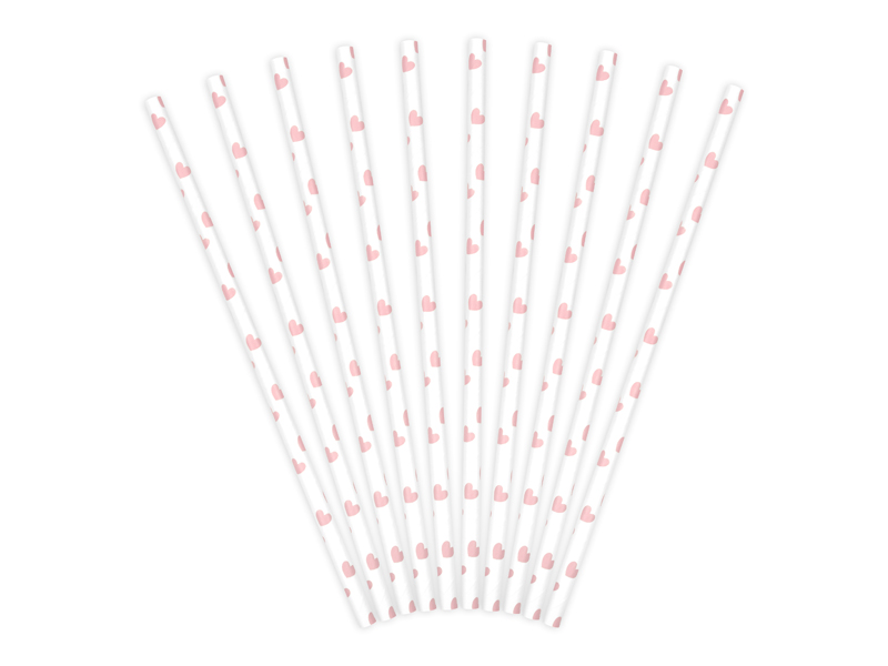 Paper Straws, light pink, 19.5cm - Image 3