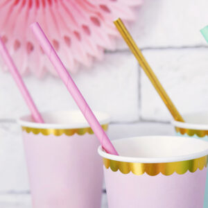 Paper Straws, light pink, 19.5cm