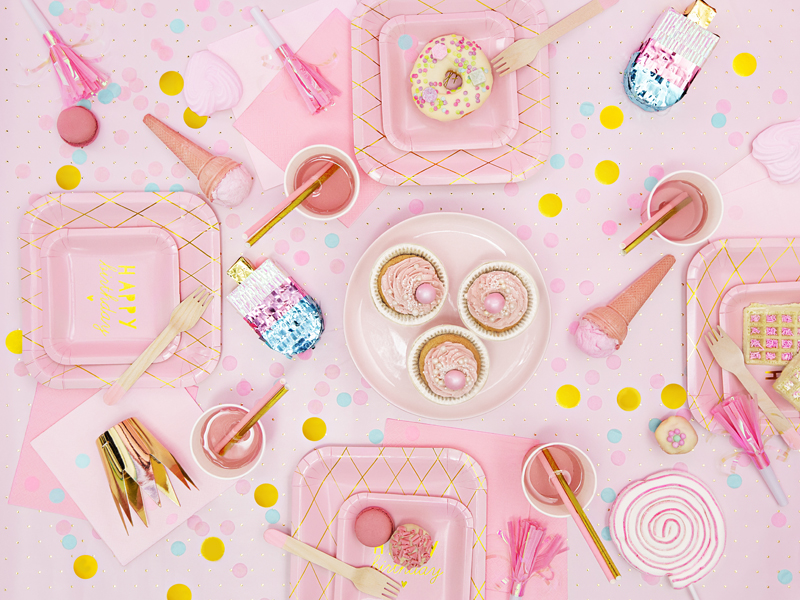 Paper Straws, light pink, 19.5cm - Image 2
