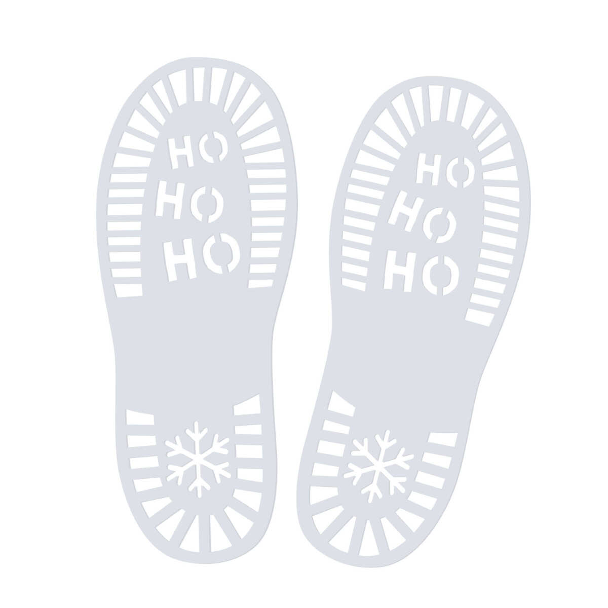 Santa's Footprint Christmas Stencils - Image 2