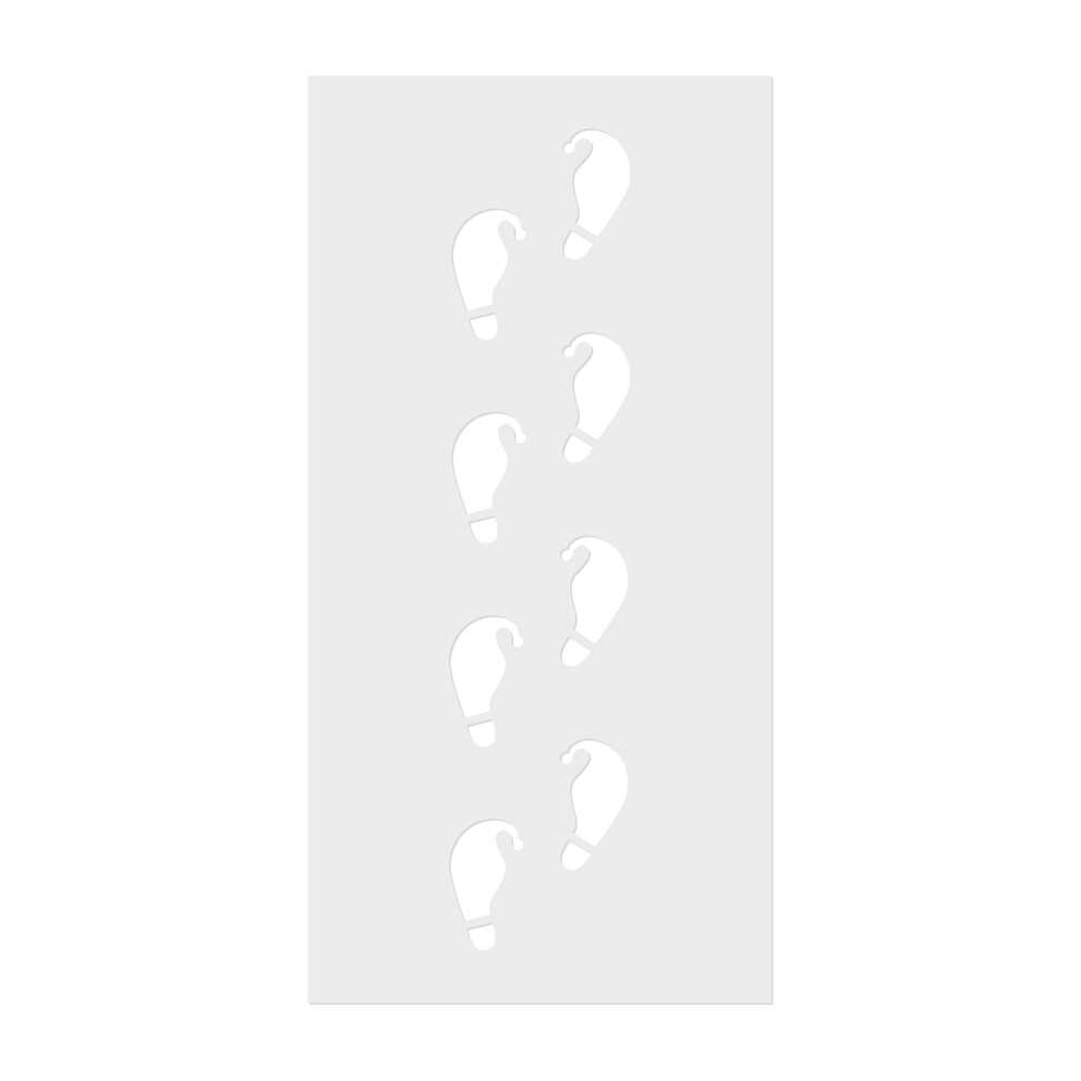 Elf Shaped Christmas Footprint Stencil - Image 3