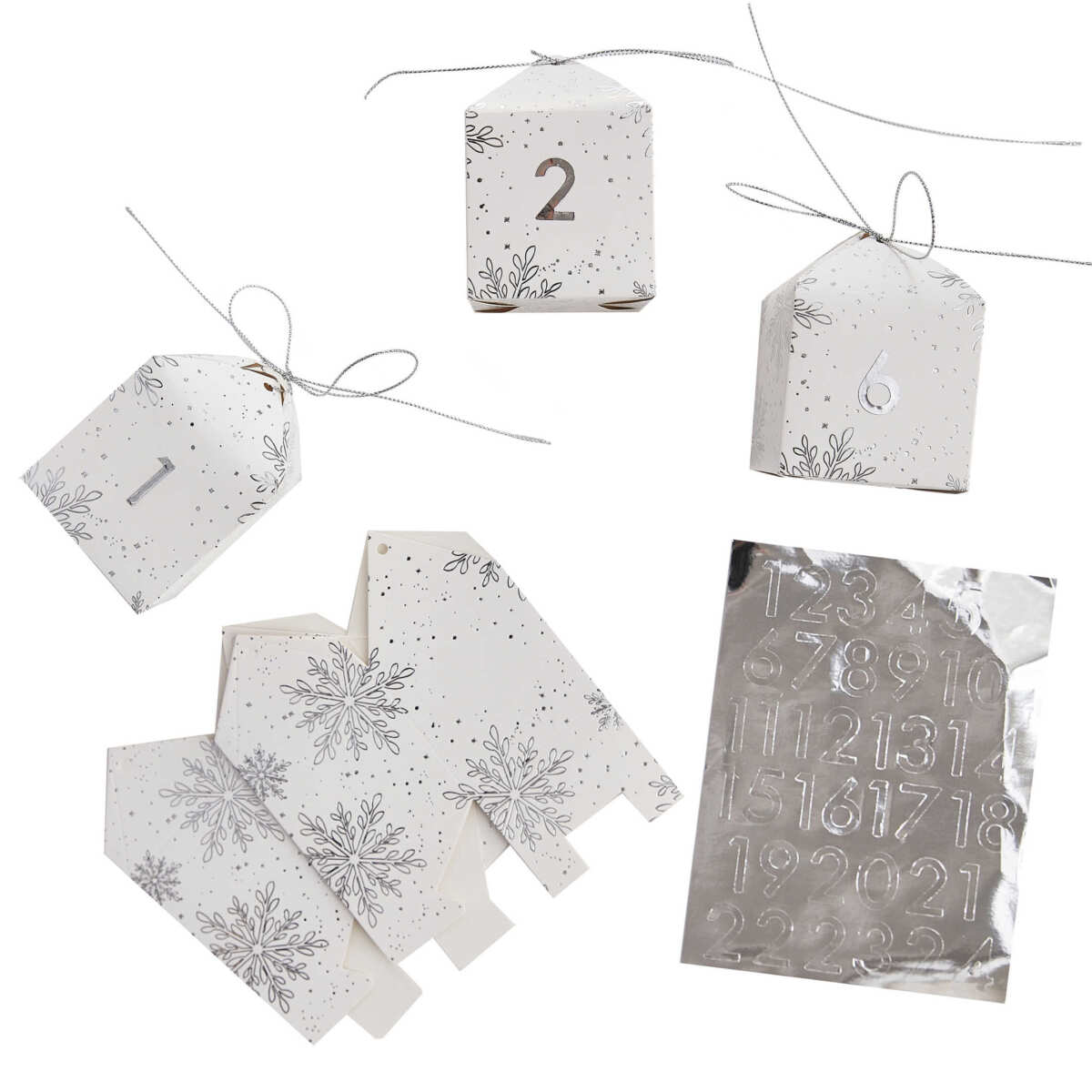 Silver Stars Make Your Own Advent Calendar - Image 2