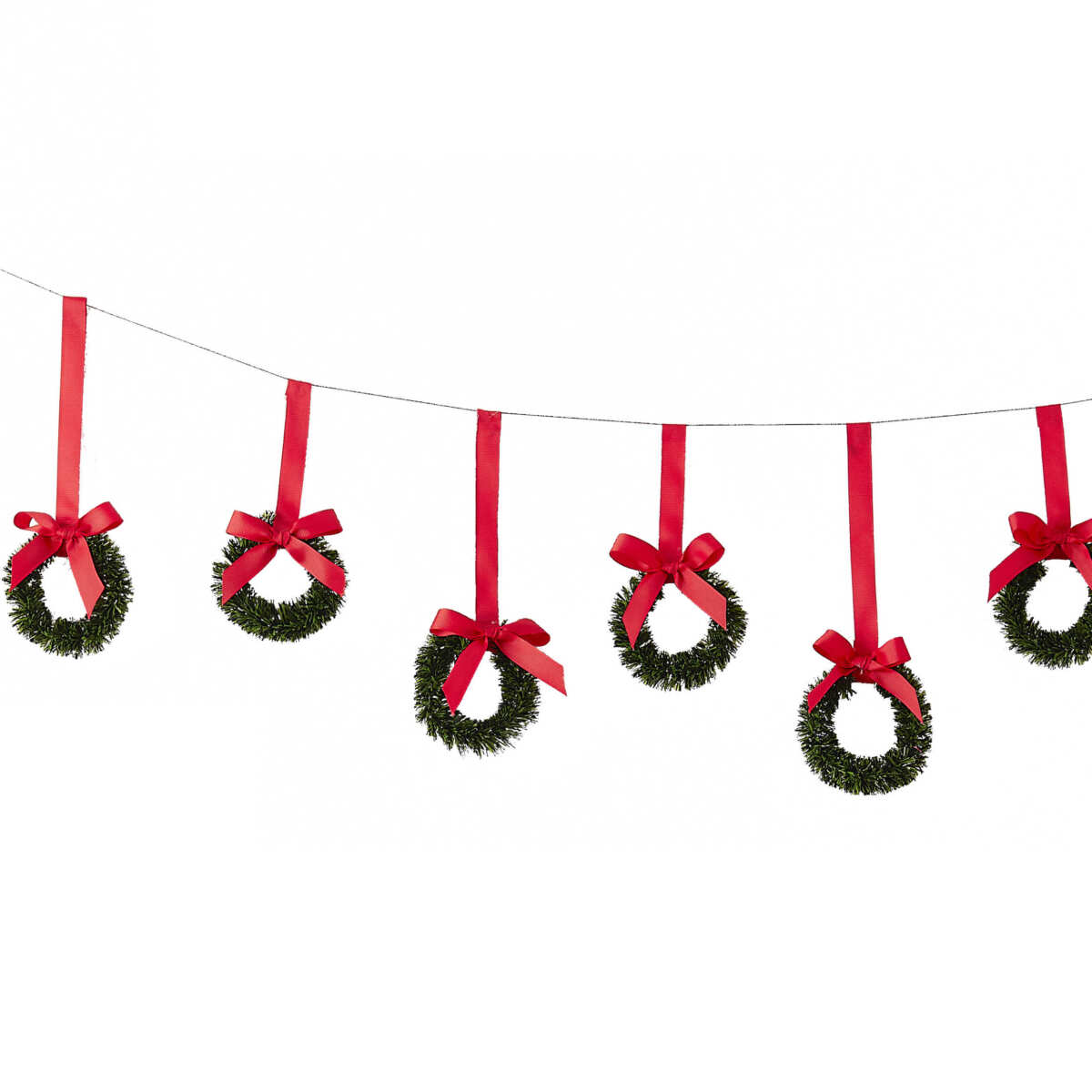 Hanging Christmas Wreath Bunting Decoration - Image 2
