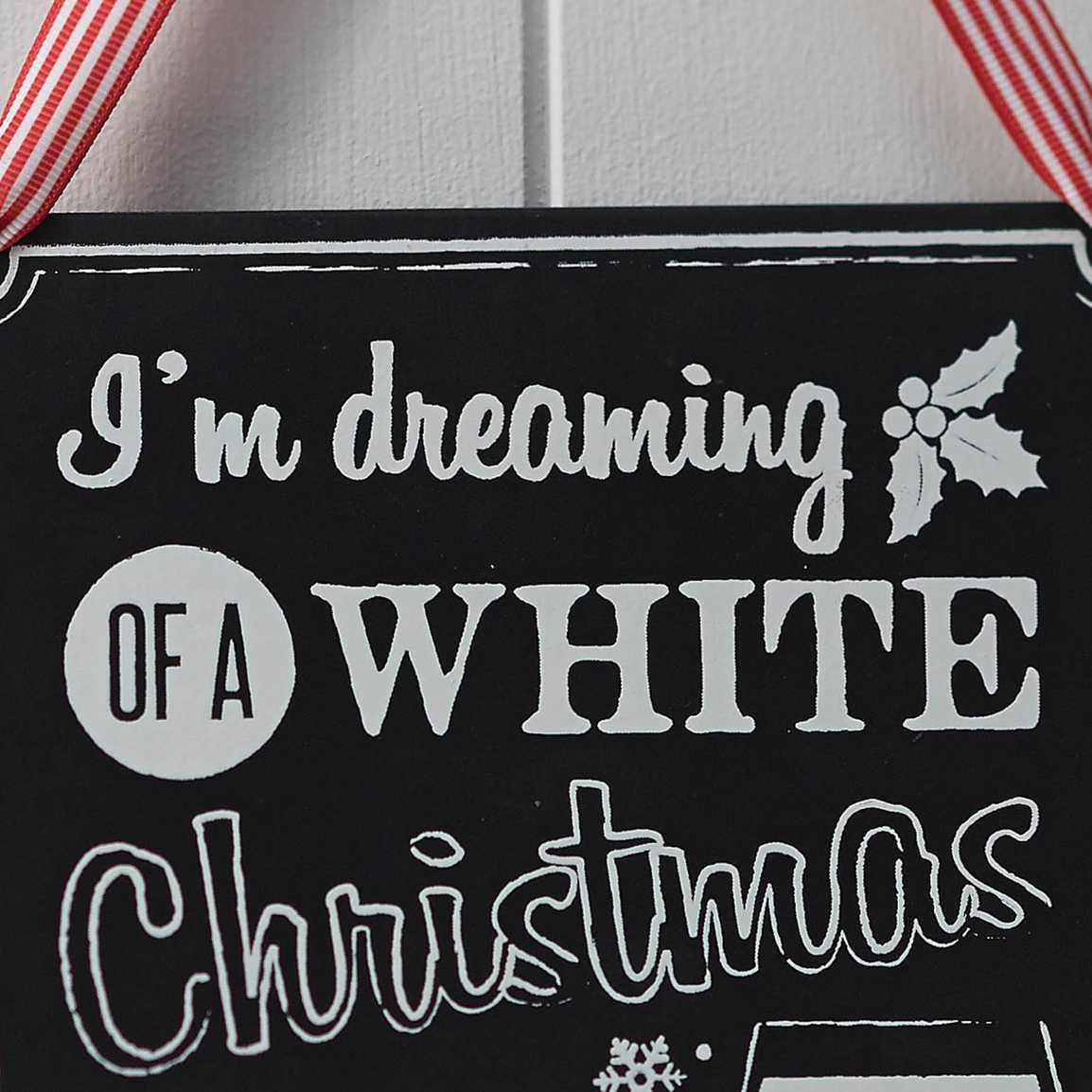Christmas Wooden Chalkboard Wine Sign - Vintage Noel - Image 2