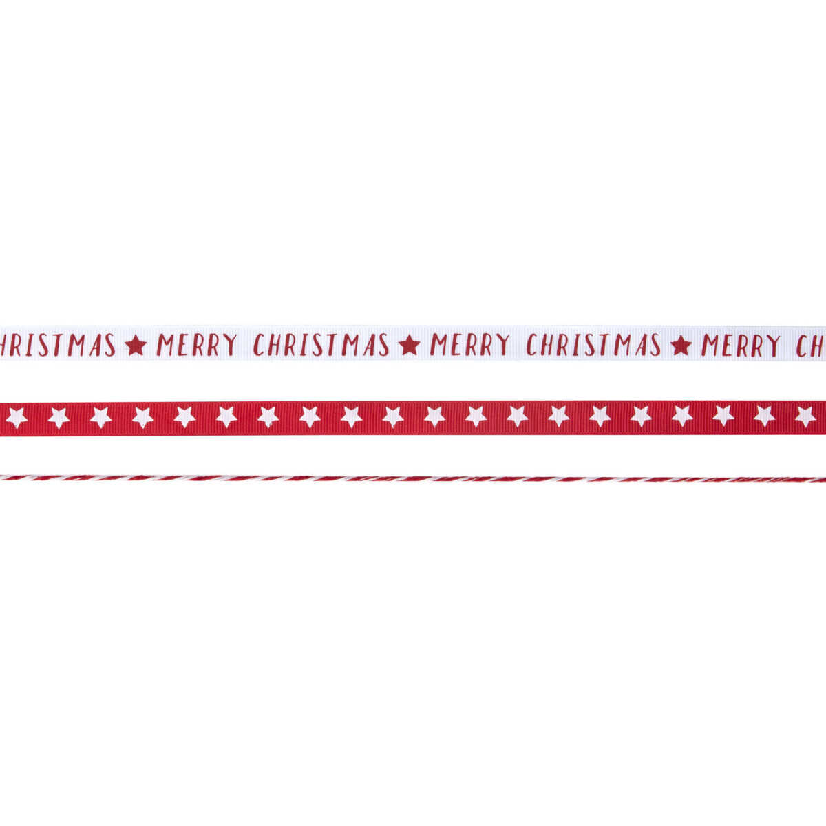Red & White Merry Christmas Ribbon Kit - Image 2