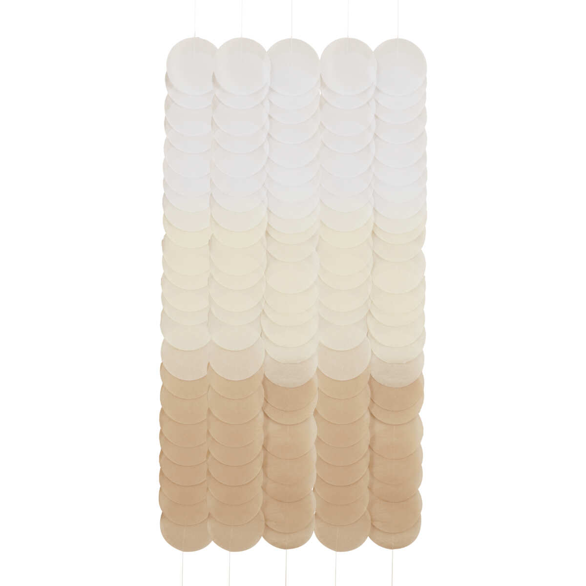 Neutral Ombre Tissue Paper Disc Party Backdrop - Image 3