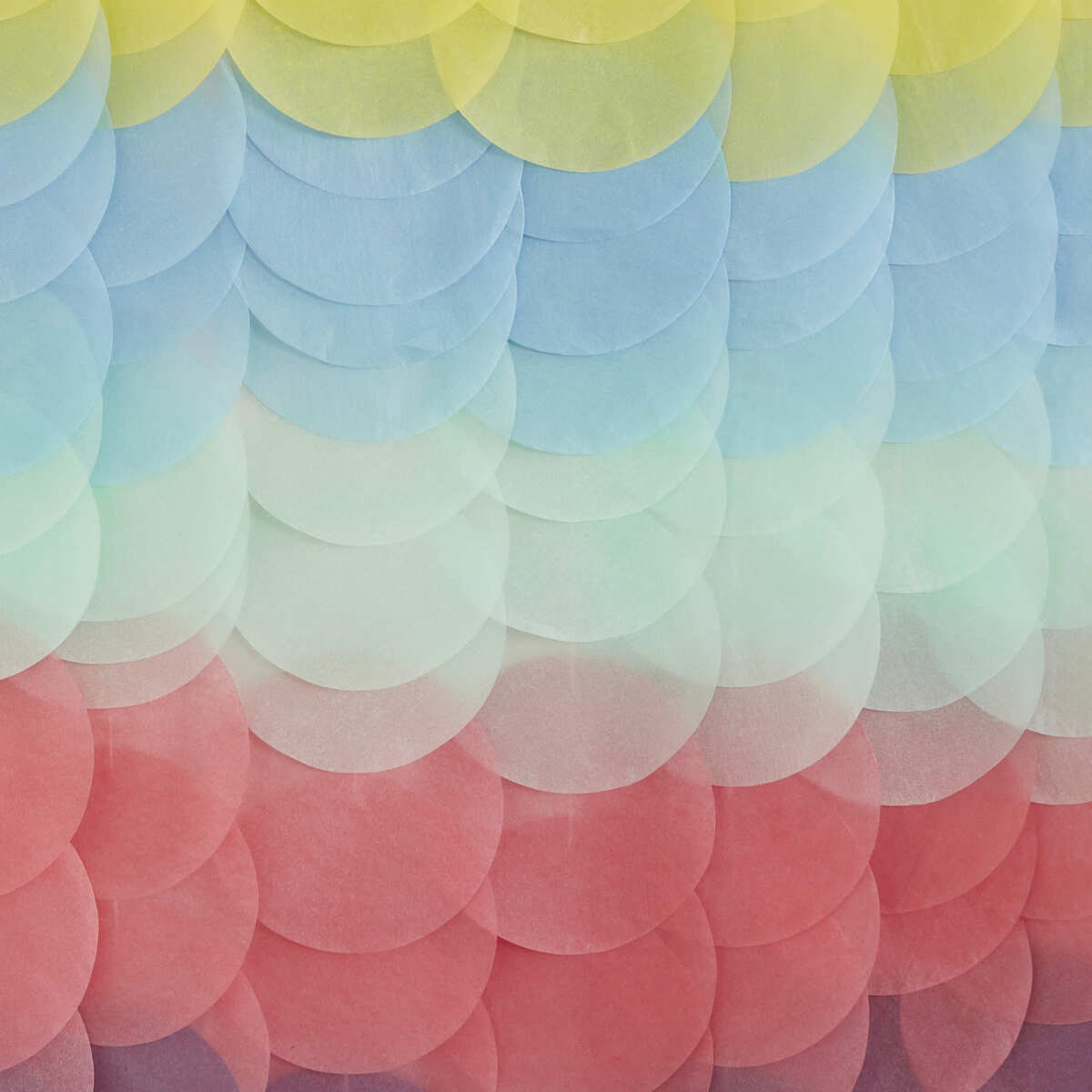 Rainbow Tissue Paper Disc Party Backdrop - Image 2