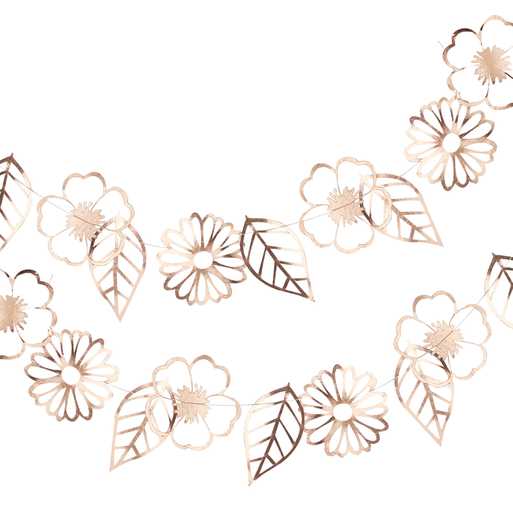 Rose Gold Flower Bunting - Image 2