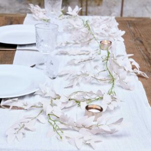 Pink Ruscus and Green Foliage Garland