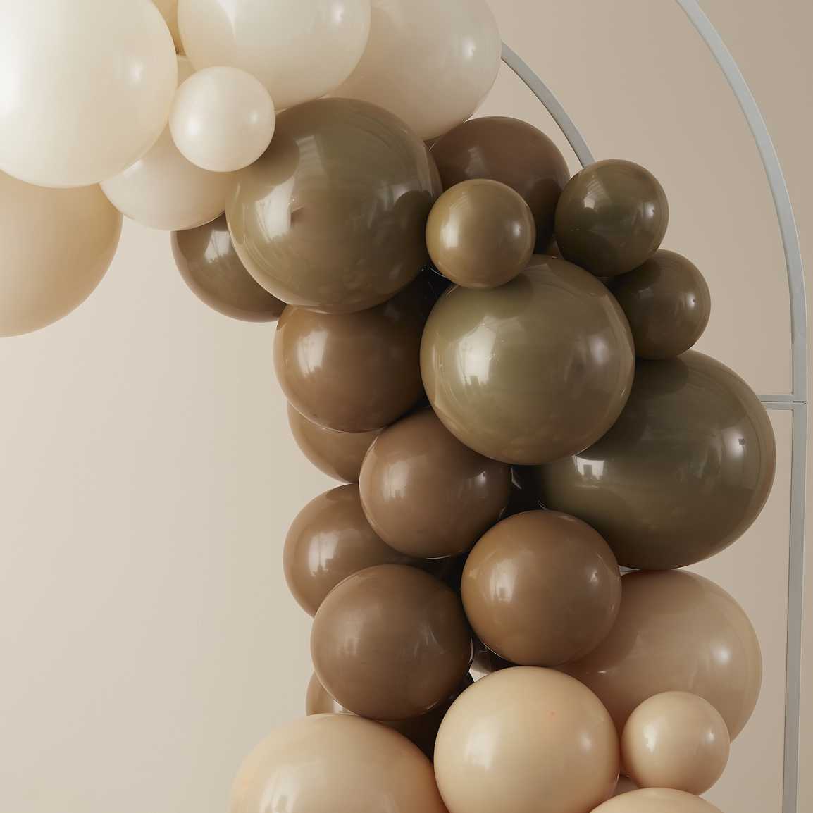 Nude and Brown Balloon Arch Kit - Image 2