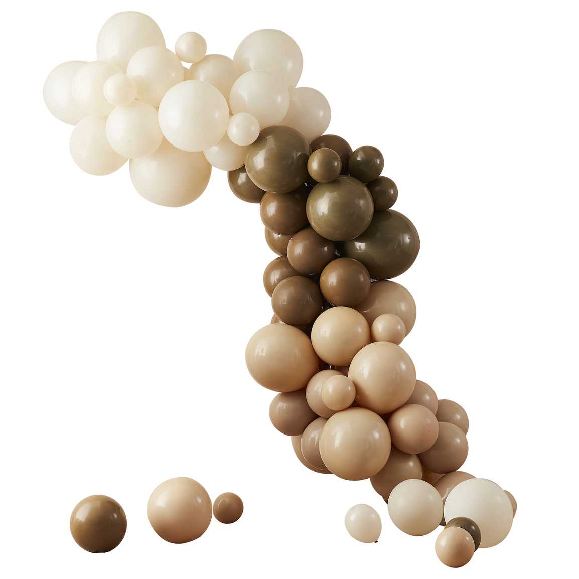 Nude and Brown Balloon Arch Kit - Image 3