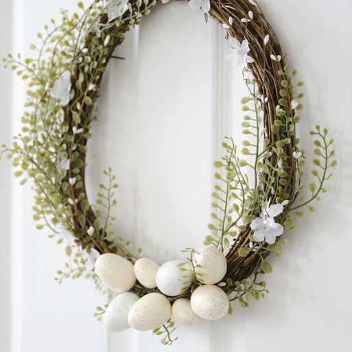 Egg, Foliage and Twig Easter Wreath - Image 2