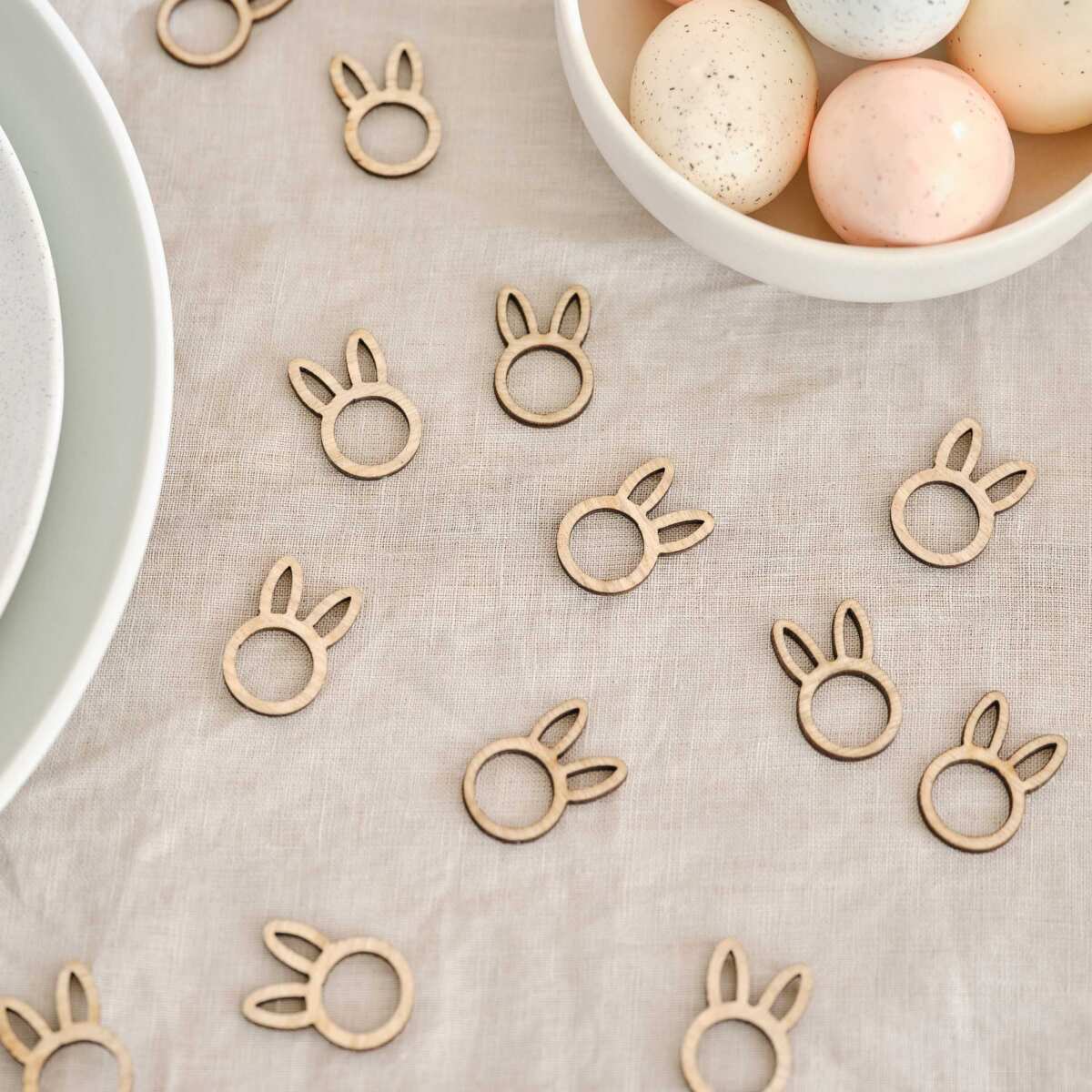 Wooden Easter Bunny Table Confetti - Image 4